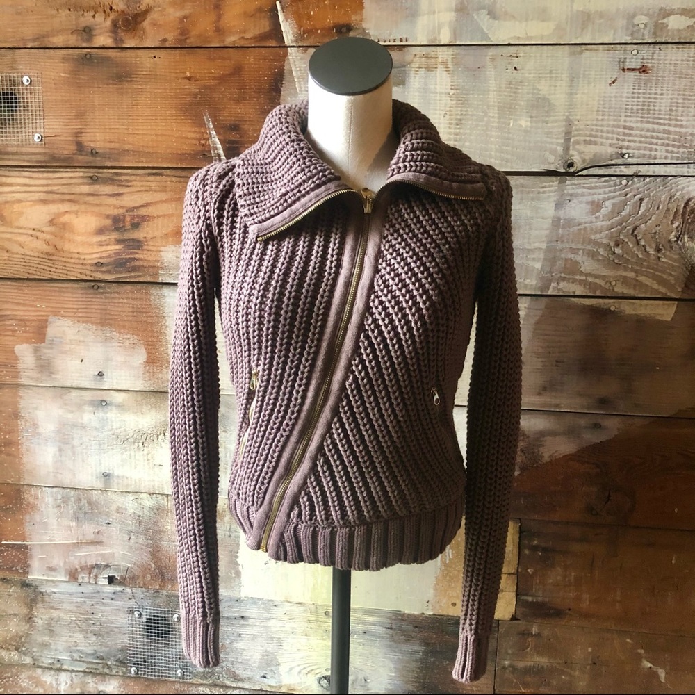 Ted Baker London Taupe Knit Cardigan